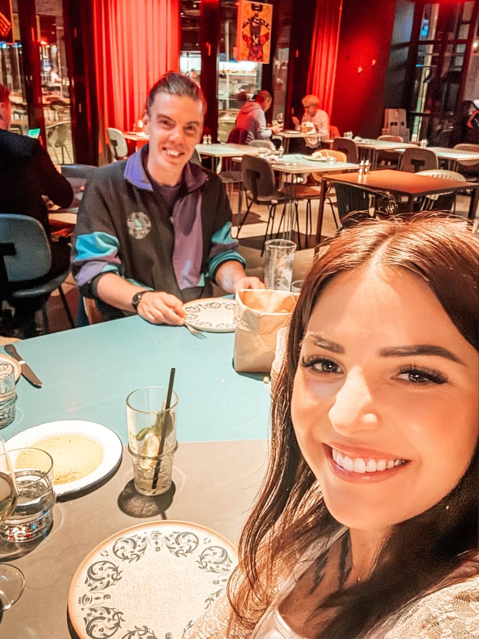 Gemeinsames Abendessen im Restaurant