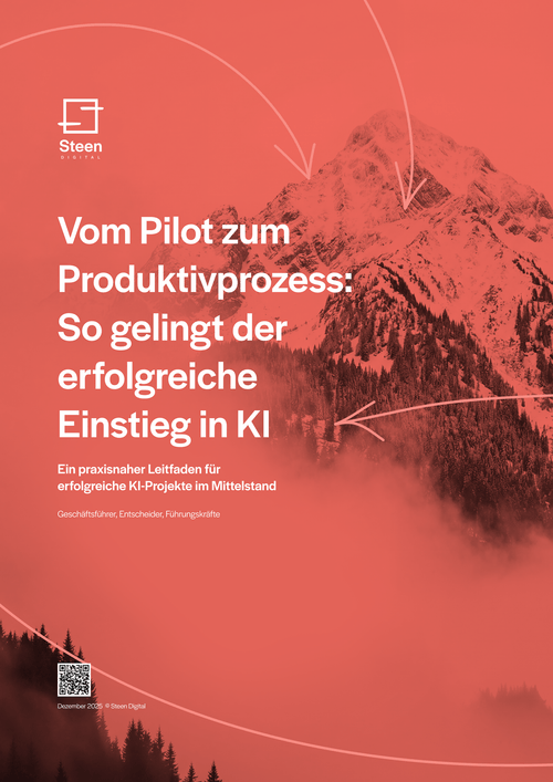 Titelseite des Whitepapers Vom Pilot zum Produktivprozess